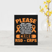 Carte Cure RSD CRPS Prise en charge RSD Sensibilisation (Fleur jaune)