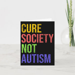Carte Cure Society Not Sensibilisation sur l'autisme Acc