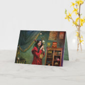 Carte Curieux salut de curateur (Fleur jaune)