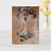 Carte Curiosity Arrivant Sur La Surface Martienne. (Fleur jaune)