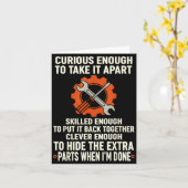 Carte Curious Enough To Take It Apart Skilled Enough To  (Fleur jaune)