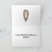 Carte Curious owls Mother's Day. (Intérieur)