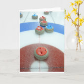 Carte Curling (Fleur jaune)