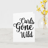 Carte Curls Gone Wild Curly Hair Don't Care  (Fleur jaune)