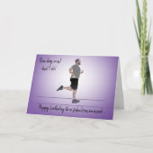 Carte Curvy Boy Runner Anniversaire (Devant)
