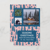 Carte CUSTOM 3 PHOTOS Pins Rétro Noël (Devant / Derrière)