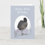 Carte Custom 80th Birthday "Old Coot" Funny Bird Humor<br><div class="desc">Custom 80th Birthday "Old Coot" Funny Bird Humor</div>