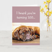 Carte Custom Age 100th Birthday No Day Naps Sleeping Chi (Fleur jaune)
