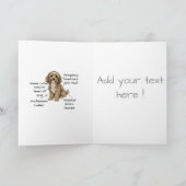 Carte CUSTOM Anatomie Mignonne d'un Amoureux de Cockapoo (Intérieur)