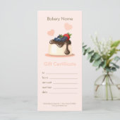 Carte Custom Bakery Gift Certificate (Debout devant)