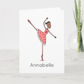 Carte Custom Ballerina Birthday  (Devant)
