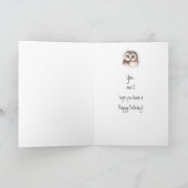 Carte Custom Best Great Grandmother Cute Owl Humor (Intérieur)