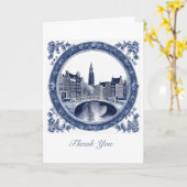 Carte Custom Blue Delft Amsterdam  (Fleur jaune)