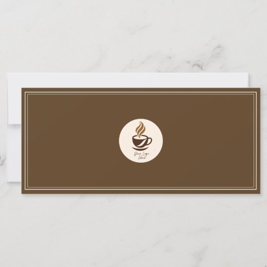 Carte Custom Coffee Shop Gift Certificate | Personalized (Dos)