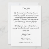 Carte Custom Corporate Easter Greetings Card (Dos)