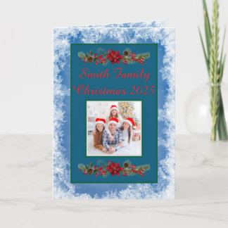 Carte Custom Family Photo Christmas Card