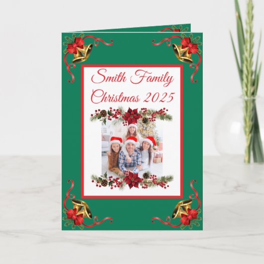 Carte Custom Family Photo Christmas Card (Devant)