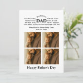 Carte Custom Father's Day  (Debout devant)