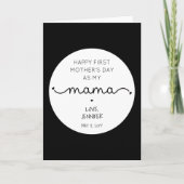 Carte Custom First Mother's Day New Mama (Devant)