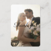 Carte Custom Flat Wedding Thank You Card – Personalized (Devant)