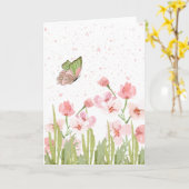Carte Custom Folded Greeting Card (Fleur jaune)