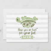 Carte Custom Get Well Bientôt Hope You're Back On Feet (Devant)