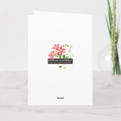 Carte Custom Good Luck New Business Four-leaf Clover (Dos)