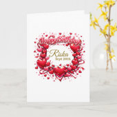 Carte Custom Happy Birthday Gift Card – Personalized Bir (Fleur jaune)
