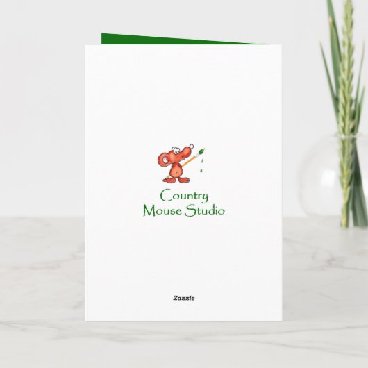 Carte Custom Happy St. Patrick's Day Shamrock Cute Owl (Dos)