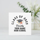 Carte Custom high school graduation party (Debout devant)