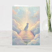 Carte Custom Labrador Retriever Rainbow Bridge Sympathy (Dos)