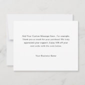 Carte Custom Logo Personalized Thank You Note Card (Dos)