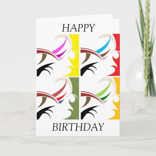 Carte Custom made happy birthday card (Devant)