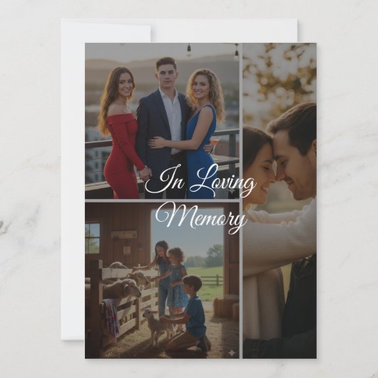 Carte Custom Memory Photo Flat Card – Personalized Keeps (Dos)