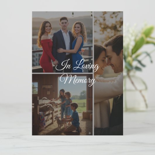 Carte Custom Memory Photo Flat Card – Personalized Keeps (Debout devant)
