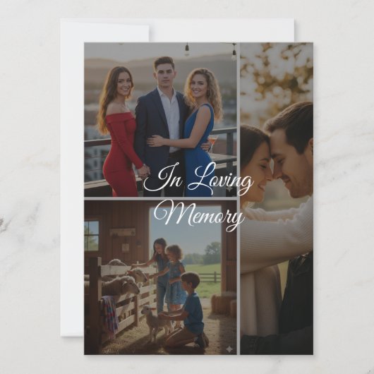 Carte Custom Memory Photo Flat Card – Personalized Keeps (Devant)