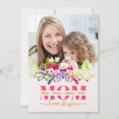 Carte Custom Mother's Day I Photo & Personal Message (Devant)
