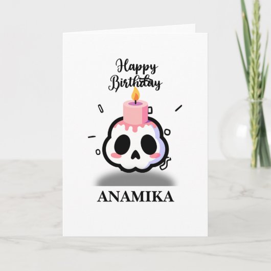 Carte Custom Name Birthday (Devant)
