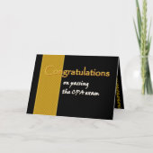 Carte CUSTOM NAME Congratulations - CPA Exam (Devant)