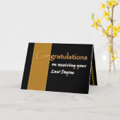 Carte CUSTOM NAME Congratulations Law (Fleur jaune)