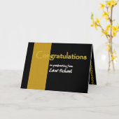 Carte CUSTOM NAME Congratulations Law (Fleur jaune)