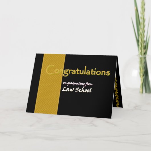Carte CUSTOM NAME Congratulations Law (Devant)