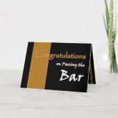 Carte CUSTOM NAME Congratulations Passing Bar Exam (Devant)