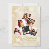 Carte Custom Photo Family Christmas Tree Happy New Year (Devant)