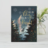 Carte Custom Photo Holiday Mountain Scene  (Debout devant)