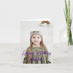 Carte Custom Photo Personalized Birthday Card. Card