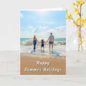 Carte Custom Photo Summer Card Personalized Your Photos (Fleur jaune)