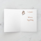 Carte Custom Shocked Funny-Little Owl, 18e anniversaire (Intérieur)