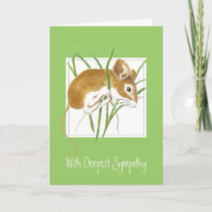 Carte Custom, Sympathy, Sweet Mouse