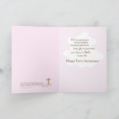 Carte Custom Tenth Anniversary of Baptism Girl (Intérieur)